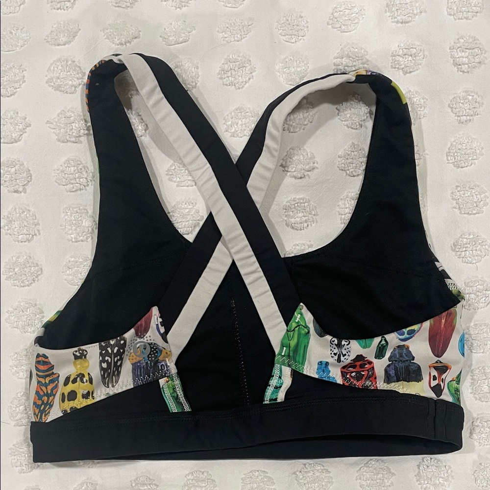 lululemon athletica beetle Patterned Bra insects rare - Picture 2 of 2